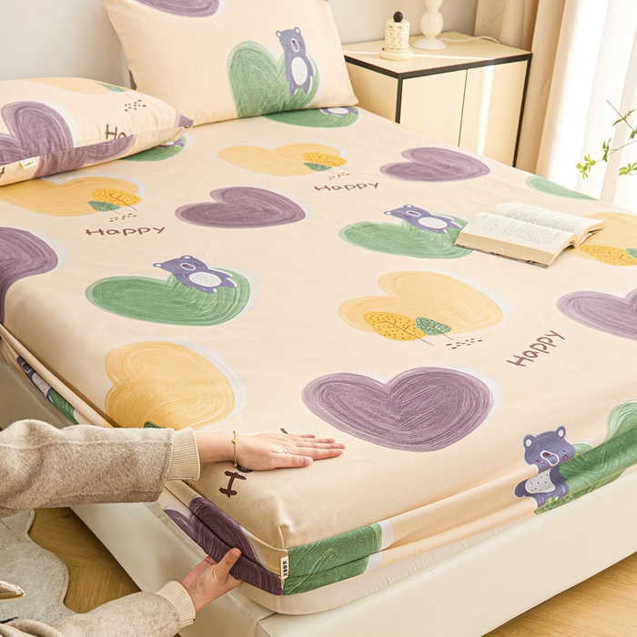 91家纺网 家纺一手货源 找家纺 首爱2025新款原棉老粗布床笠支持特殊规格定制 常年不断货 大批量供应  暖心绒语