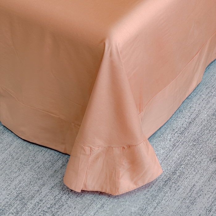 91家纺网 家纺一手货源 找家纺 U品汇  2025新款纯棉全棉长绒棉刺绣绣花高端礼盒四件套-叶夕 花晨叶夕-西柚色