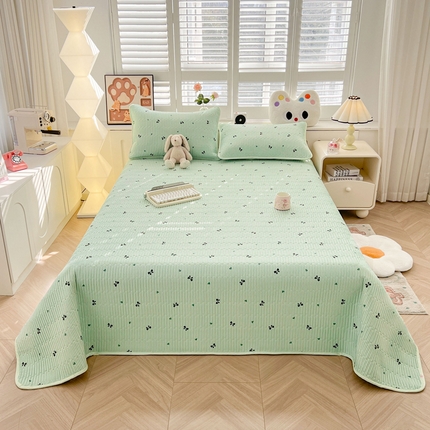 91家纺网 家纺一手货源 找家纺 （总）雅萱家纺  2025新款双面全棉印花床盖三件套