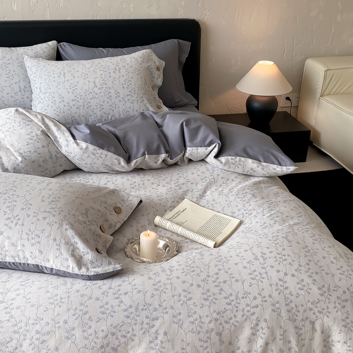 91家纺网 家纺一手货源 找家纺 （总）旷野 2025新款全棉色织提花四件套