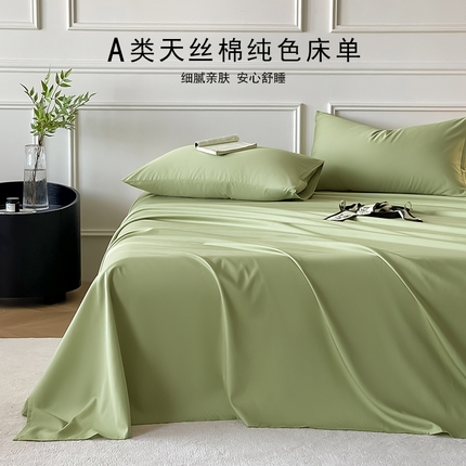 91家纺网 家纺一手货源 找家纺 （总）Mr.pig猪先生水洗棉 2025新款A类超柔天丝棉纯色单床单