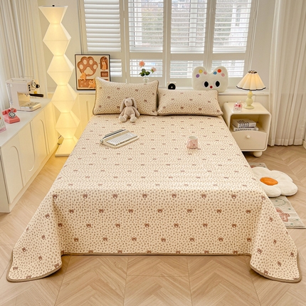 91家纺网 家纺一手货源 找家纺 （总）雅萱家纺  2025新款双面全棉印花床盖三件套