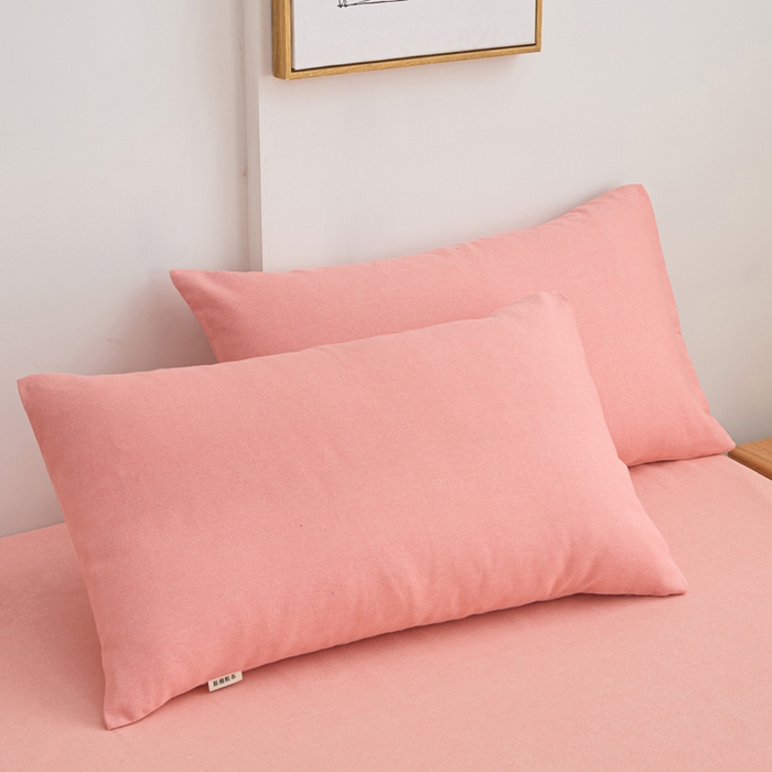 91家纺网 家纺一手货源 找家纺 首爱2025新款原棉老粗布床笠支持特殊规格定制 常年不断货 大批量供应  樱花粉