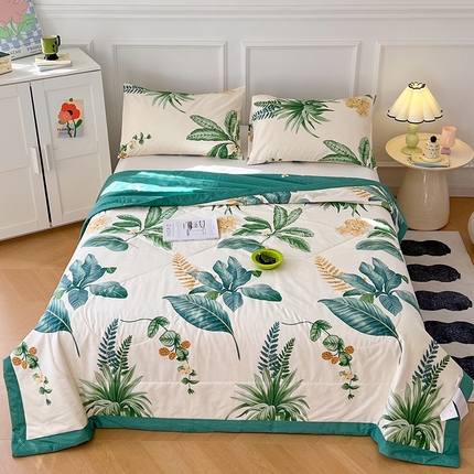 91家纺网 家纺一手货源 找家纺 尊妙被业 2025新款里外全棉印花棉花被纯棉夏被夏凉被全棉棉花夏凉被春兰瑕意