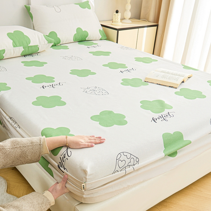 91家纺网 家纺一手货源 找家纺 首爱2025新款原棉老粗布床笠支持特殊规格定制 常年不断货 大批量供应  小花朵朵