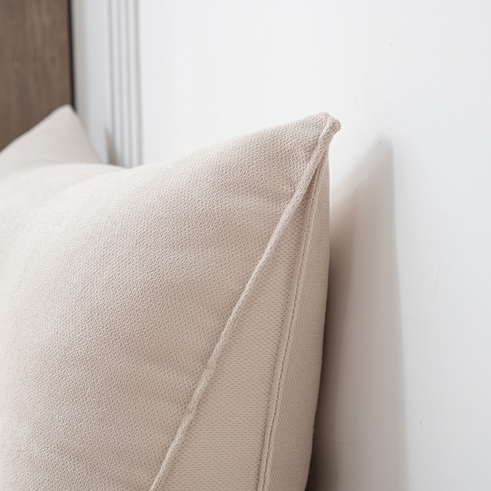 91家纺网 家纺一手货源 找家纺 美达人2025新款韩国绒三角靠背 三角单人 奶油白