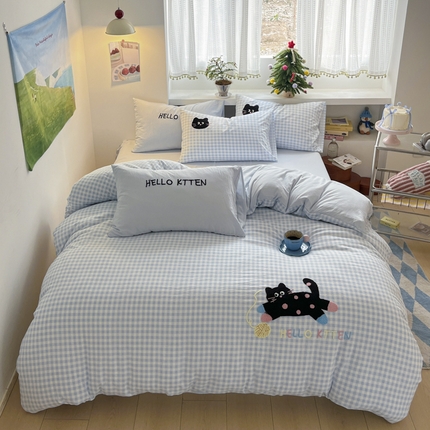 91家纺网 家纺一手货源 找家纺 （总）桃心家居 2025新款A类亲肤舒适软糯云柔水洗棉印加绣卡通毛巾绣水洗棉系列