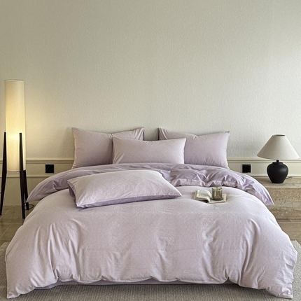 ab家纺 2025新款小碎花三层纱 波尔卡-紫