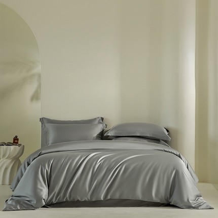 91家纺网 家纺一手货源 找家纺 （总）618家纺 2025新款60SA类100支纯色系列进口兰精天丝四件套