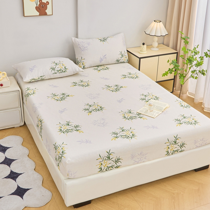 91家纺网 家纺一手货源 找家纺 首爱2025新款原棉老粗布床笠支持特殊规格定制 常年不断货 大批量供应  花漾