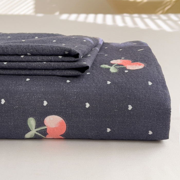 91家纺网 家纺一手货源 找家纺 纽缦家纺 2025新款云感提花双层纱床单 大吉大厘