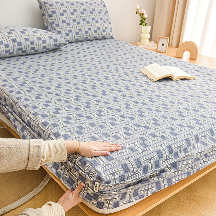 91家纺网 家纺一手货源 找家纺 首爱2025新款原棉老粗布床笠支持特殊规格定制 常年不断货 大批量供应  时尚风