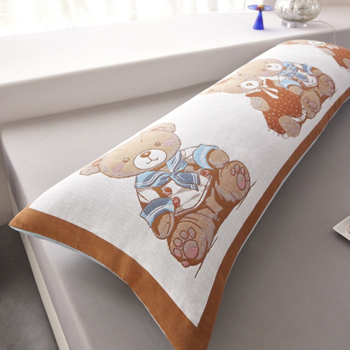 91家纺网 家纺一手货源 找家纺 爱港家纺 2025新款全棉纱布长枕套，双人 单人 情侣款纯棉枕套 相恋相守