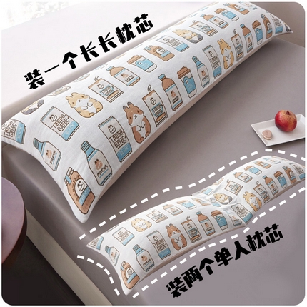 91家纺网 家纺一手货源 找家纺 （总）爱港家纺 2025新款全棉纱布长枕套，双人 单人 情侣款纯棉枕套枕巾