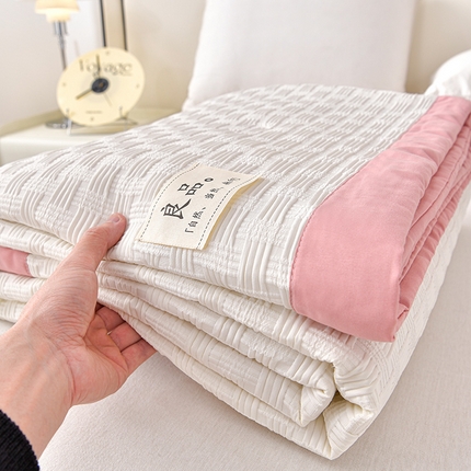 91家纺网 家纺一手货源 找家纺 （总）斯尔顿 2025新款华夫格凉感多功能夏凉被