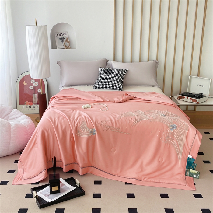 91家纺网 家纺一手货源 找家纺 （总）优姿家纺 2025新款60S天丝绣花镂空夏被1