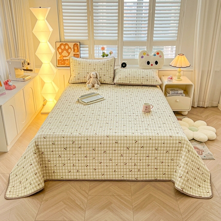 91家纺网 家纺一手货源 找家纺 （总）雅萱家纺  2025新款双面全棉印花床盖三件套