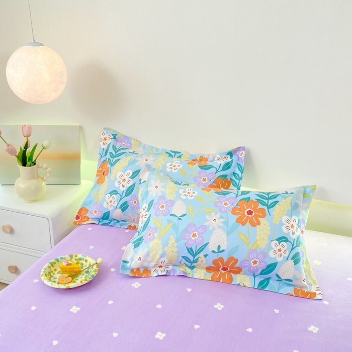 91家纺网 家纺一手货源 找家纺 直播2024新款斜纹磨毛印花四件套植物羊绒套件秋风似锦