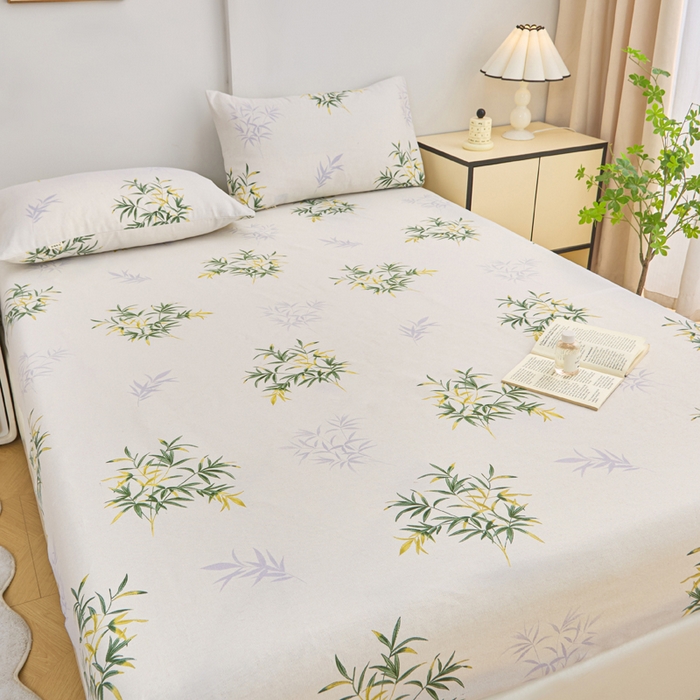 91家纺网 家纺一手货源 找家纺 首爱2025新款原棉老粗布床笠支持特殊规格定制 常年不断货 大批量供应  花漾