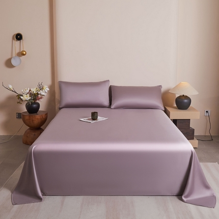 雅萱家纺   2025新款60s兰精天丝系列-单床单 60s天丝悠悠紫