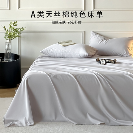 91家纺网 家纺一手货源 找家纺 （总）Mr.pig猪先生水洗棉 2025新款A类超柔天丝棉纯色单床单