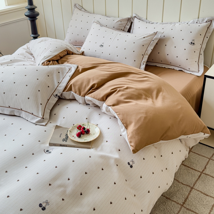 91家纺网 家纺一手货源 找家纺 可思家纺2025新款可思-简单款双层纱套件 小咖心