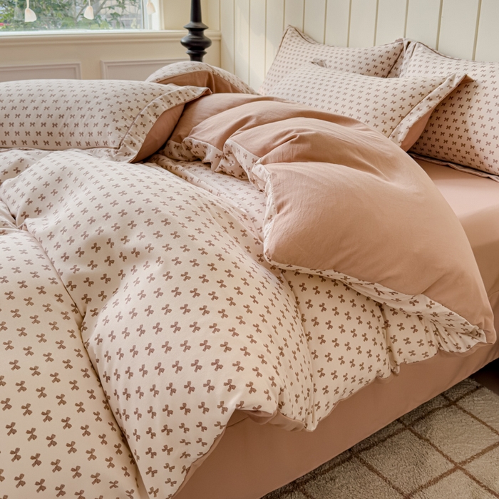 91家纺网 家纺一手货源 找家纺 可思家纺2025新款可思-简单款双层纱套件 小美好