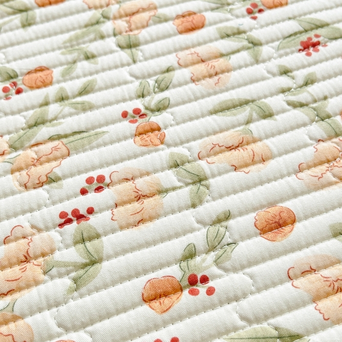 91家纺网 家纺一手货源 找家纺 恒尚居 2025新款全棉床盖床单小清新床垫床褥垫-跑量（四季款） 花千朵 2