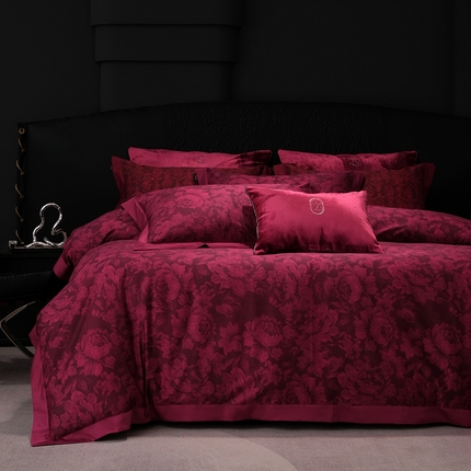 91家纺网 家纺一手货源 找家纺 （总）阿那亚 2025新款雅缎数码印花四件套