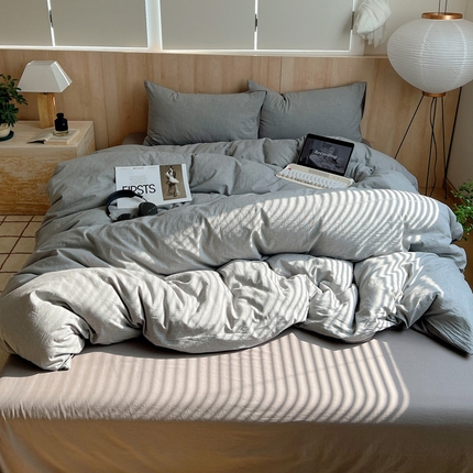 91家纺网 家纺一手货源 找家纺 （总）雅居纺家纺 2025全棉色织水洗棉四件套