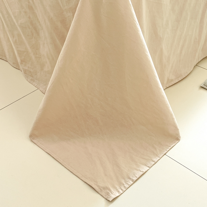 91家纺网 家纺一手货源 找家纺 寐居家纺 2025新款色织水洗棉套件 星空蓝+米金