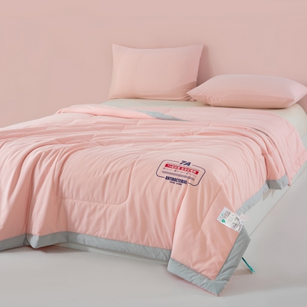 苏秦家纺 2025夏季新款7A抗菌冰柔小奶皮夏被 粉色