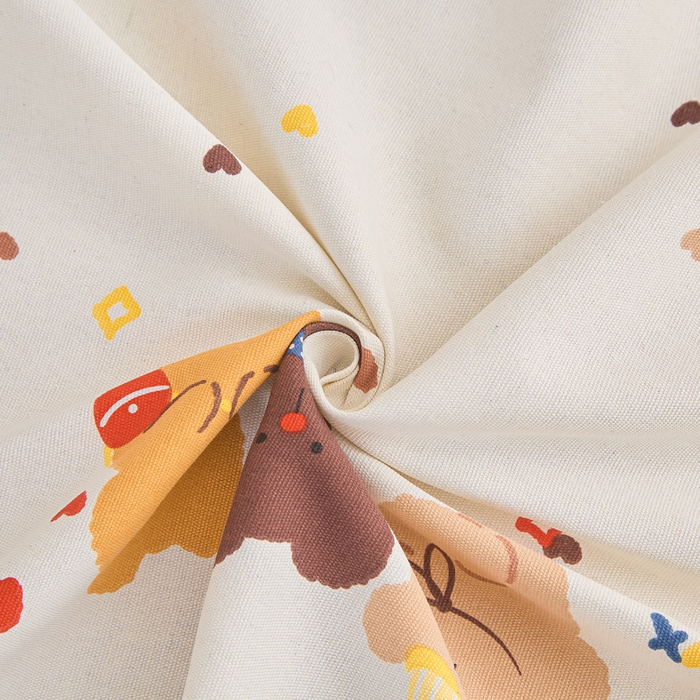 91家纺网 家纺一手货源 找家纺 棉乐町家居  2025新款原棉粗布床笠 bear熊