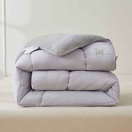 91家纺网 家纺一手货源 找家纺 （总）招财狼 2025新款抗菌皱皱纱水洗棉绒冬被