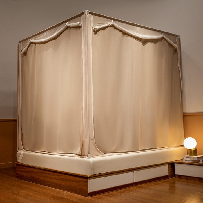 91家纺网 家纺一手货源 找家纺 飞轮海 2025新款全包遮光防蚊蚊帐Z31 香槟