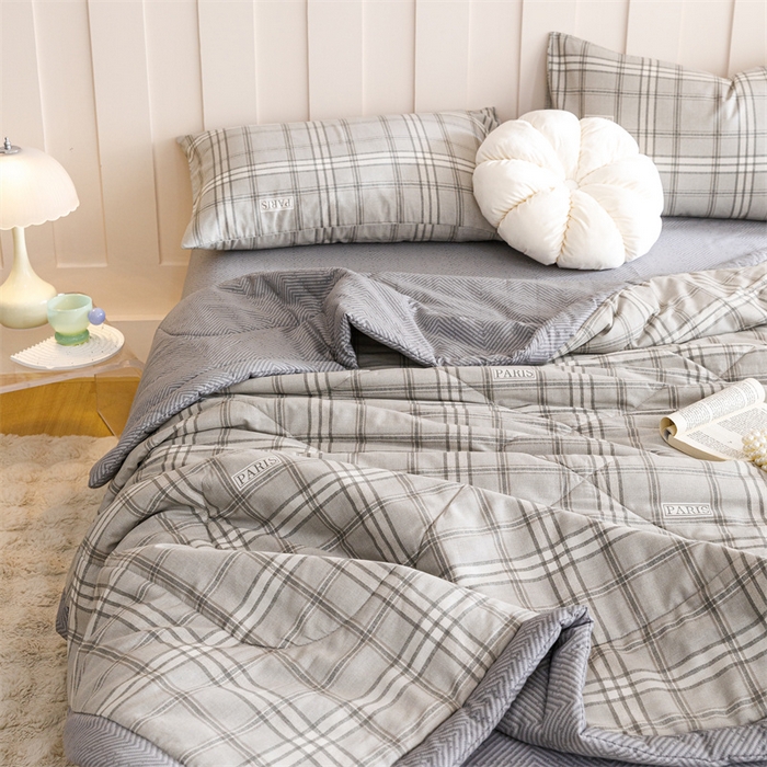 91家纺网 家纺一手货源 找家纺 恬思语家纺 2025新款全棉印花棉花夏被城市生活