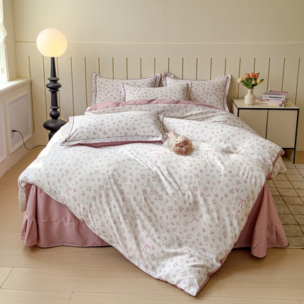 可思家纺2025新款可思-简单款双层纱套件 爱丽丝