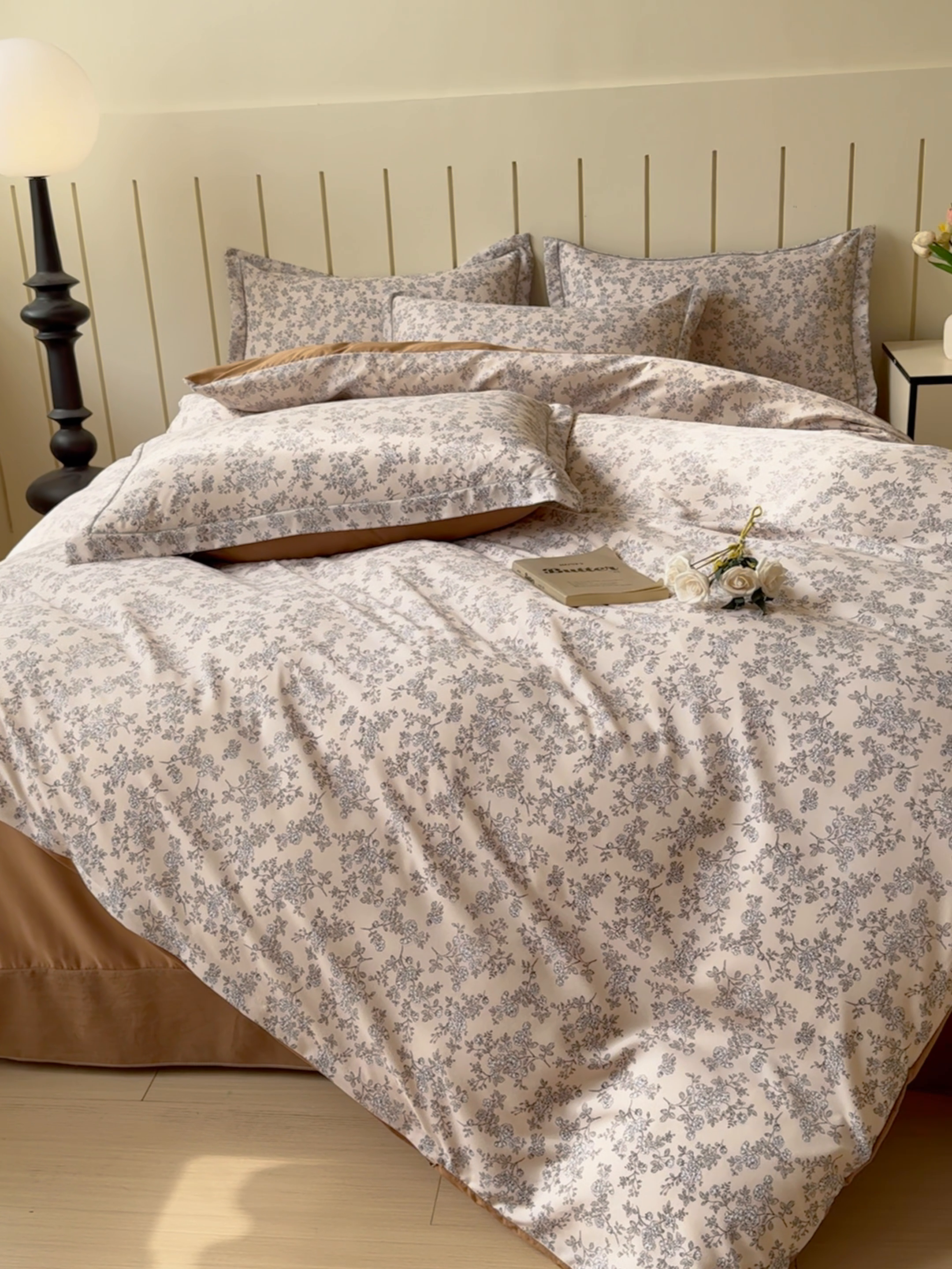 91家纺网 家纺一手货源 找家纺 可思家纺2025新款可思-简单款双层纱套件 木兮