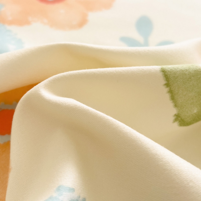 91家纺网 家纺一手货源 找家纺 极梦家纺（支持定制）  2025新款春秋130克加厚植物羊绒磨毛印花单床裙三件套 云朵泡芙