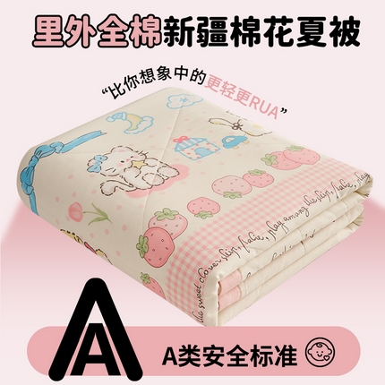 91家纺网 家纺一手货源 找家纺 （总）暖阳 【同款地板价】2025新款全棉印花棉花被纯棉夏被夏凉被空调被