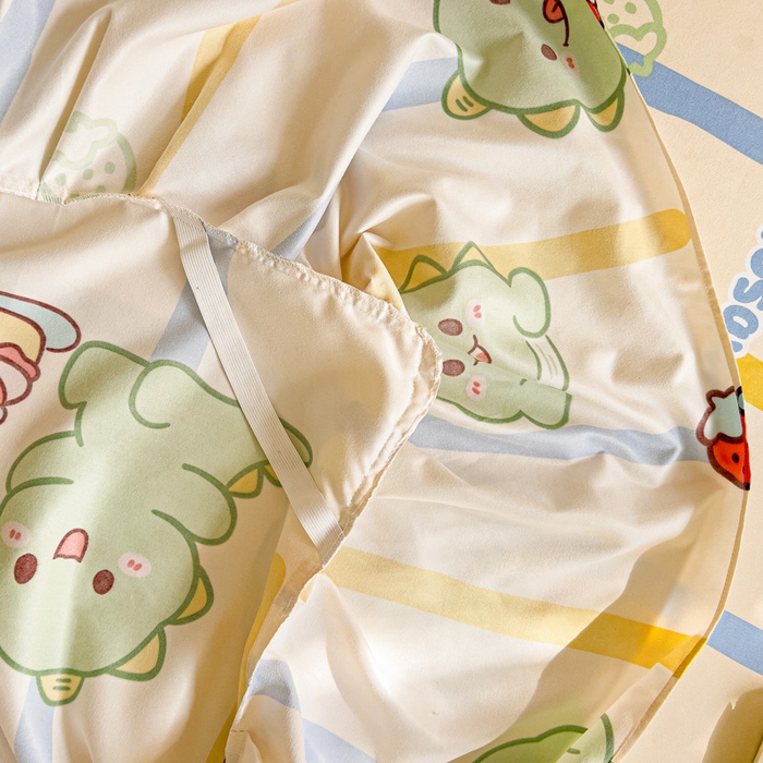 91家纺网 家纺一手货源 找家纺 极梦家纺（支持定制）  2025新款春秋130克加厚植物羊绒磨毛印花单床裙三件套 小神龙