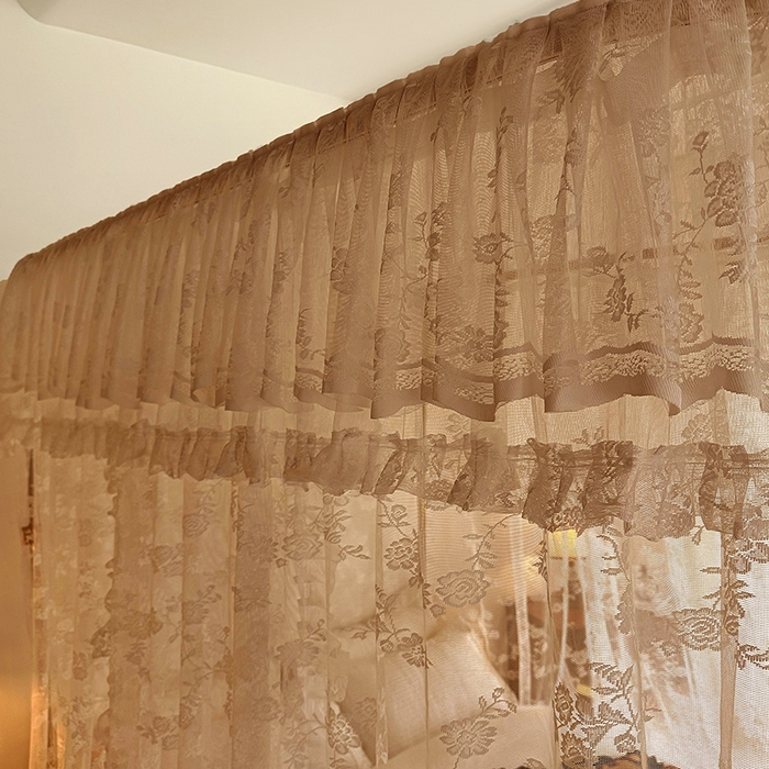 91家纺网 家纺一手货源 找家纺 都市缘蚊帐  2025新款303法式提花蕾丝蚊帐 303可可庄园-奶油玉