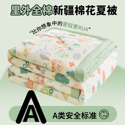 91家纺网 家纺一手货源 找家纺 （总）暖阳【同款地板价】【A类送质检】2025新款印花全棉棉花夏被纯棉空调被