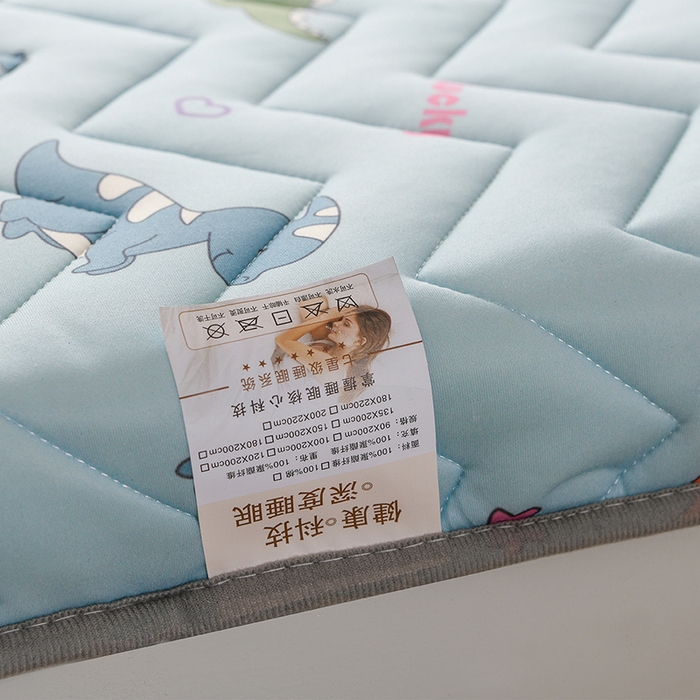 91家纺网 家纺一手货源 找家纺 亿丁点床垫 2025新款牛奶丝学生和地铺专用床垫 恐龙