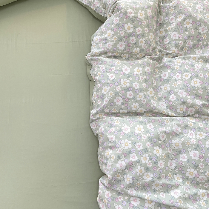 91家纺网 家纺一手货源 找家纺 丫丫家纺 2025全棉13070单床单床笠纯棉单品枕套床笠床单（有预缩尺寸 售后无忧 免费提供买家秀） 木棉花