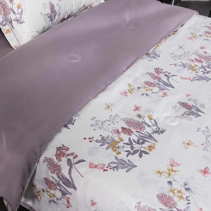 91家纺网 家纺一手货源 找家纺 千嘻汇2025新款水洗天丝真丝夏被四件套夏凉被空调被 安然