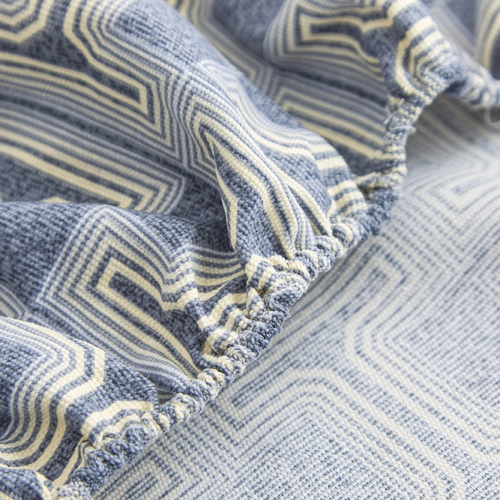 91家纺网 家纺一手货源 找家纺 棉乐町家居  2025新款原棉粗布床笠 时尚风