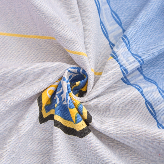 91家纺网 家纺一手货源 找家纺 棉乐町家居  2025新款原棉粗布床笠 思绪