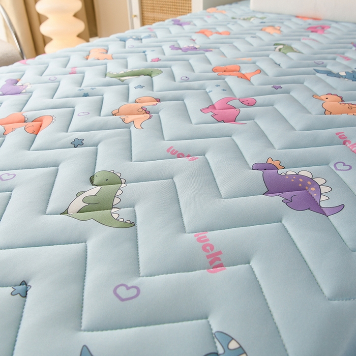 91家纺网 家纺一手货源 找家纺 亿丁点床垫 2025新款牛奶丝学生和地铺专用床垫 恐龙