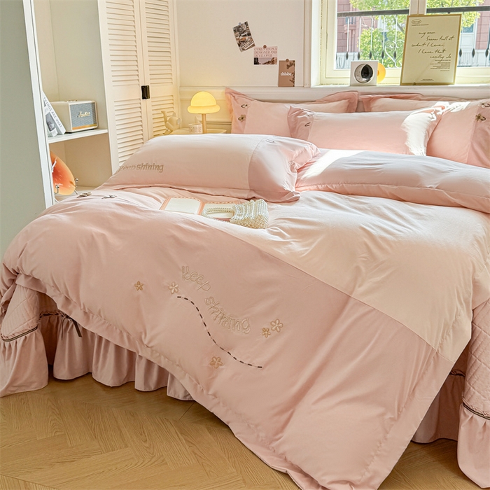 91家纺网 家纺一手货源 找家纺 恒爱家纺 糯糯棉闪耀单床盖 闪耀-豆粉